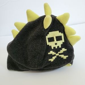 Fleece Skull & Bones Mohawk Hat w/ Chin strap